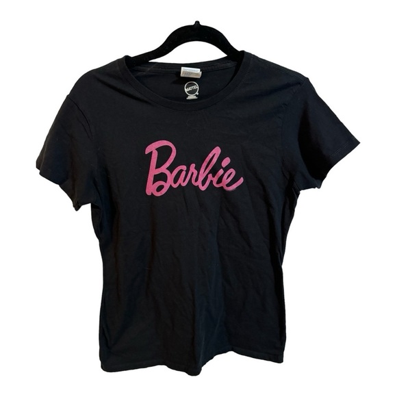 Barbie Graphic Tee with Hot Pink Letters - Picture 1 of 5